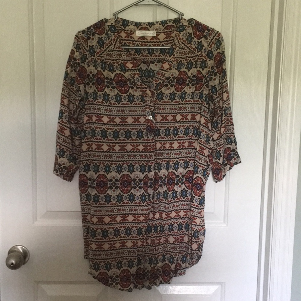 3/4 length maternity shirt